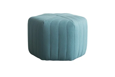 B Style blue color Новое поступление в скандинавском стиле, оригинальная концепция, шестигранный диван, льняная ткань, скамейка ottoman, размер 45x45x30 см, табурет, диван, набор, мебель для гостиной - Цвет: B Style blue color