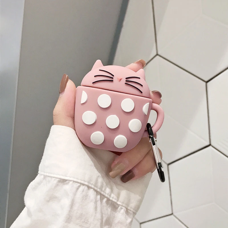 CC Мультяшный чехол для Airpod, чехол для наушников, чехол для Airpods 2, чехол для Apple Air Pods - Цвет: CC