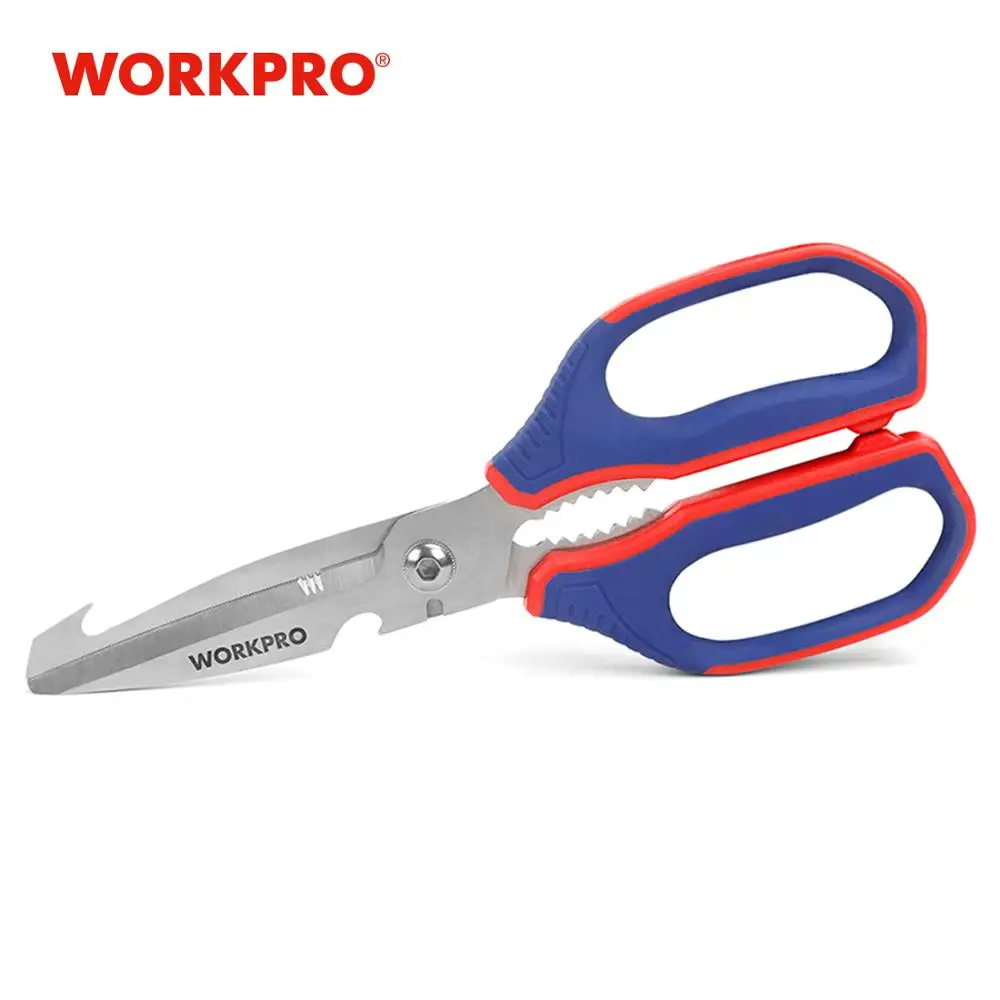 Многофункциональные ножницы из нержавеющей стали WORKPRO кухонные инструменты для