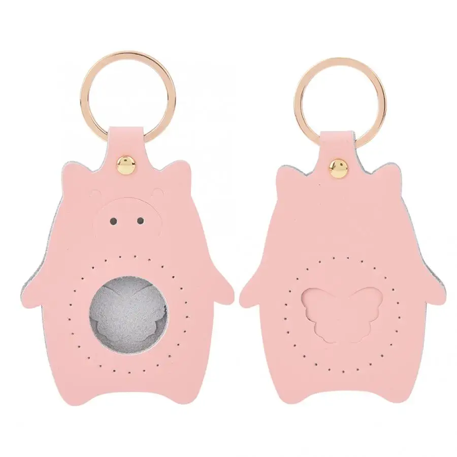 Keychain Key Chain Accessories Split Leather Pig Pattern DIY Hand-Made Craft Gift | Дом и сад