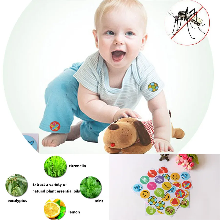 24/48/72 шт пластыри от комаров наклейки натуральный нетоксичный чистое эфирное
