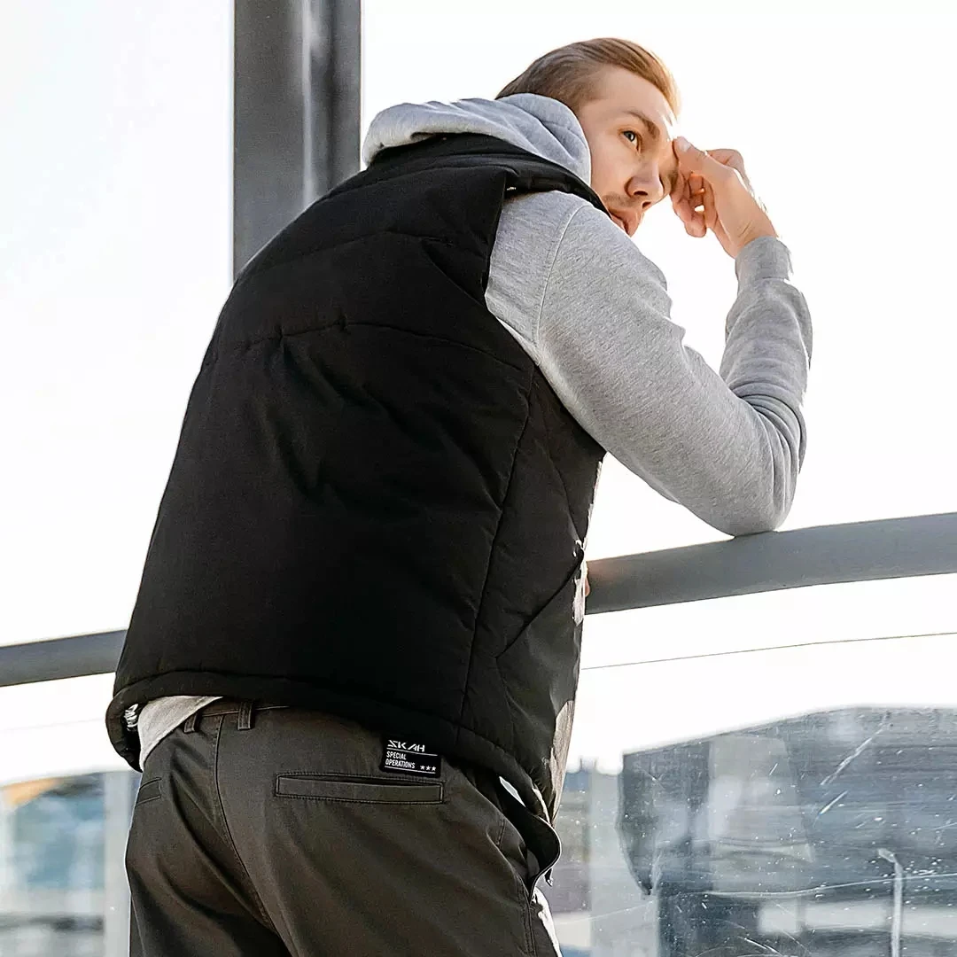 Xiaomi SKAH 4-Heating Area Graphene Electric Heated Vest Men Outdoor Winter Warm USB Smart Thermostatic Heating Jacket | Электроника