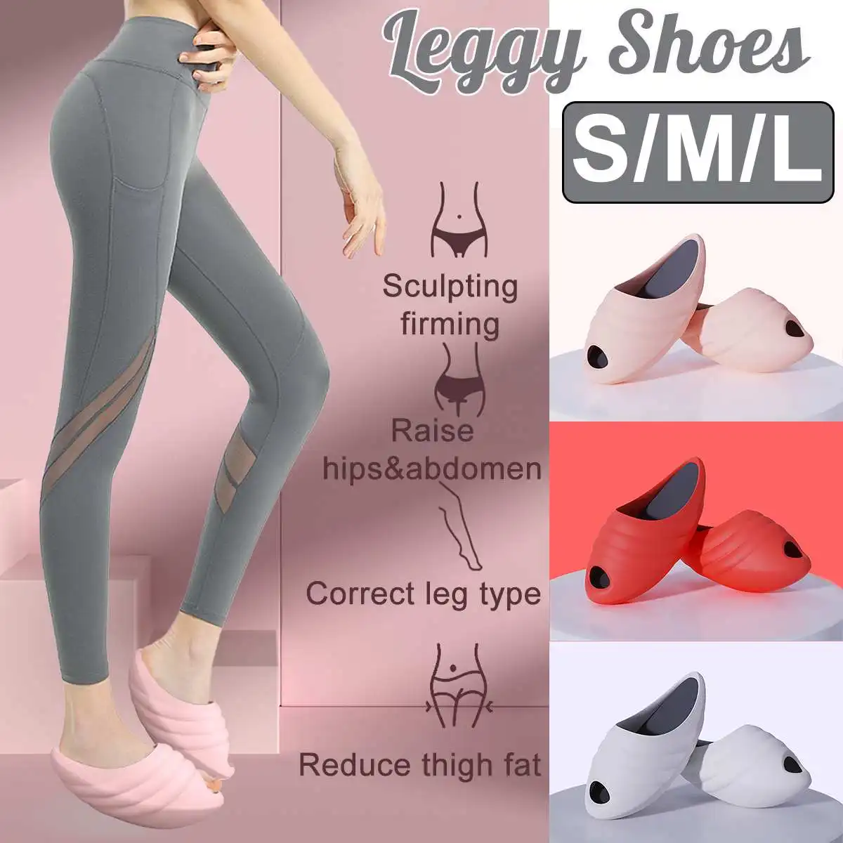 

New Women's Body-Shaping Yoga Slippers Massage Rocking Shockproof EVA Relax Stretching Stovepipe Balance Lose Weight Sport Shoes