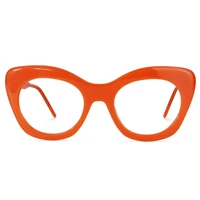 zeelool acetate pop color cat eye glasses frame with non prescription clear lens maria zoa01451