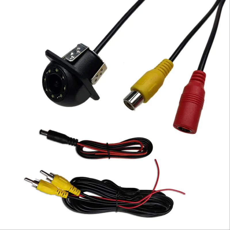 8LED Автомобильная камера заднего вида HD Водонепроницаемая парковочная линия DC12V