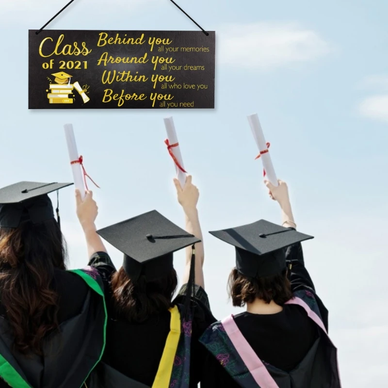 Деревянный класс 2021 знак подвесная дверь настенный налет для поздравления