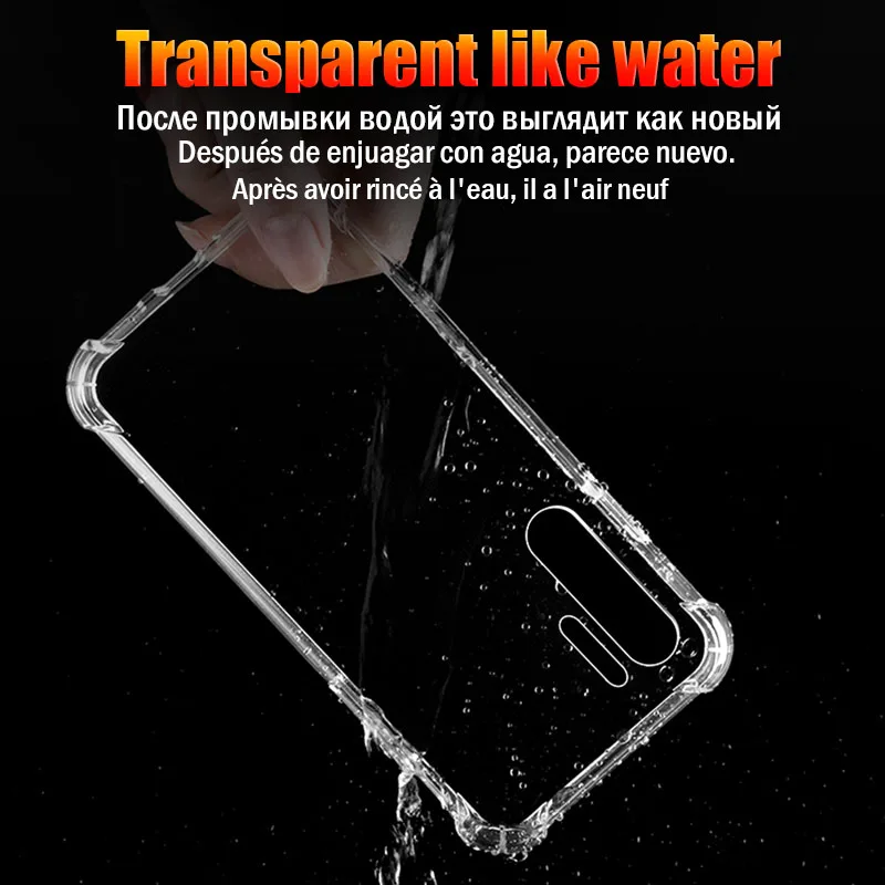 

Transparent Silicone Case For Huawei P30 Lite P40 P20 P10 Shockproof Cover For Mate 30 20 10 Honor 8X 9X 10 V10 X10 20 Pro Plus