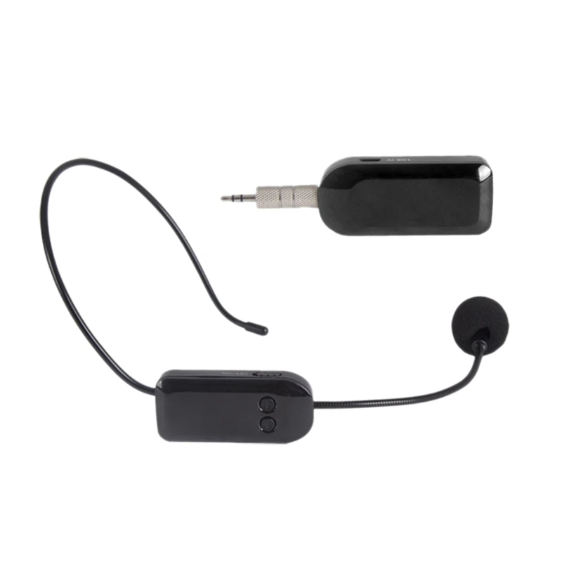 UHF Wireless Microphone Headset 2 in 1 Handheld Head-Wear Mic 40M Range Voice Amplifier for Speech Teaching | Электроника