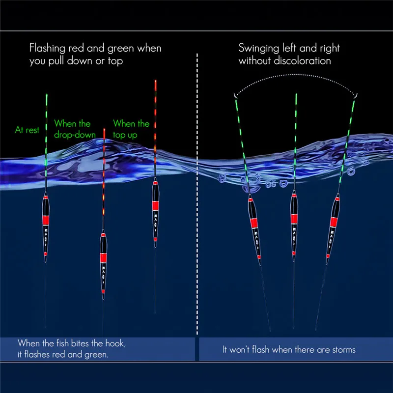 Светодиодный поплавок для рыбалки Электрический светильник рыболовные снасти