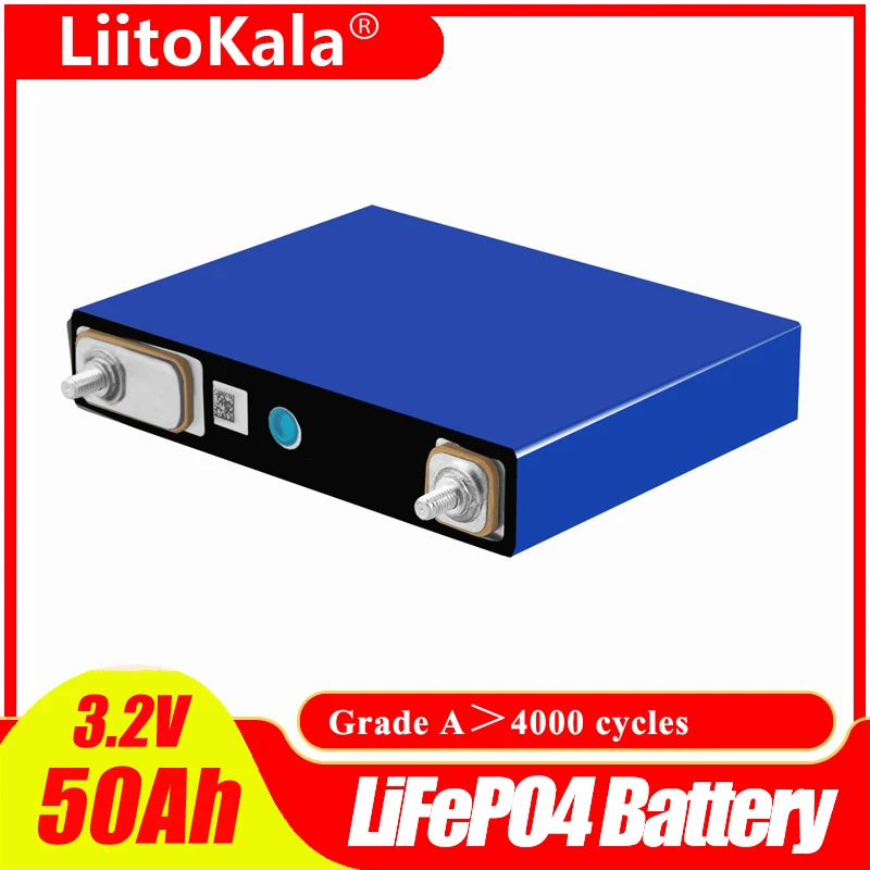 

Литий-железо-фосфат LiitoKala, 3,2 В, 50 Ач, для аккумуляторных батарей 12 В, 52 Ач