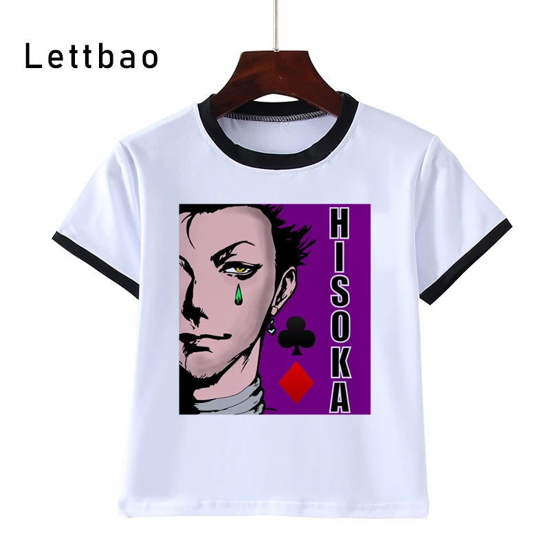 

Хисока Футболка модная футболка для детей Детская Harajuku футболка Ullzang 90s Графический Футболка с коротким рукавом с изображением мультгероев ...