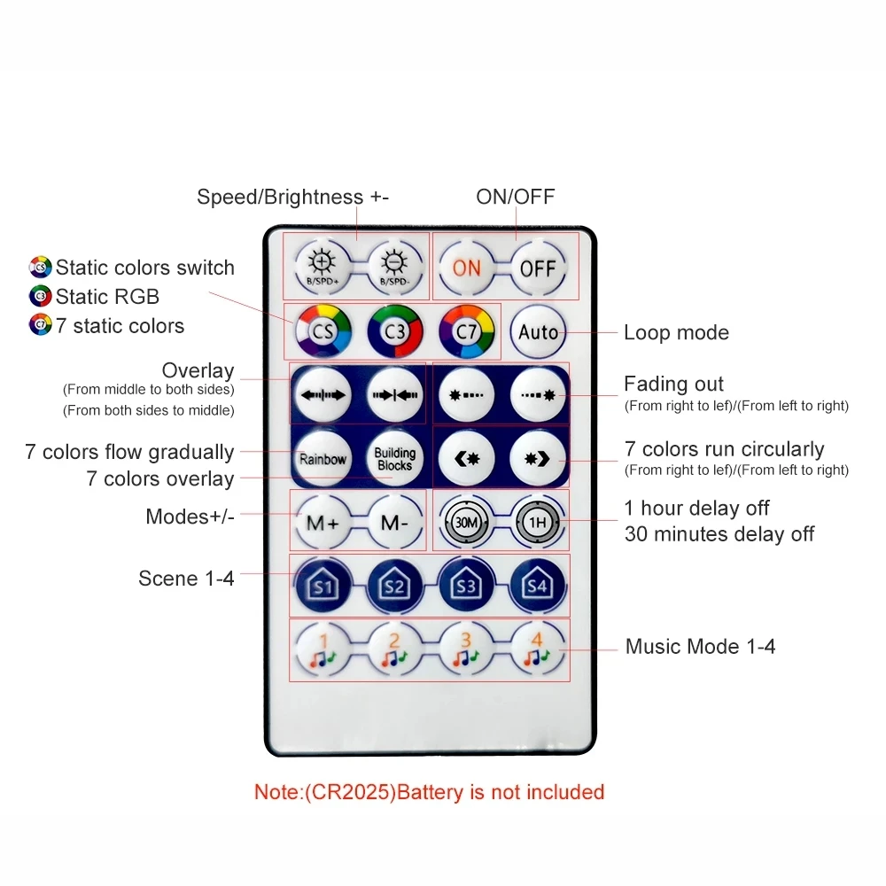 WS2812B LED Controller Bluetooth--compatible Music For SK6812 WS2811 WS2812 Pixel Strip Light APP 28Keys Remote DC5-24V | Освещение