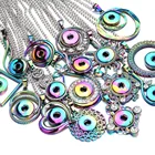 Новое цветное ожерелье с защелками ювелирные изделия Сделай Сам ожерелье с подвеской с защелками 18 мм Ювелирные изделия для женщин аксессуары