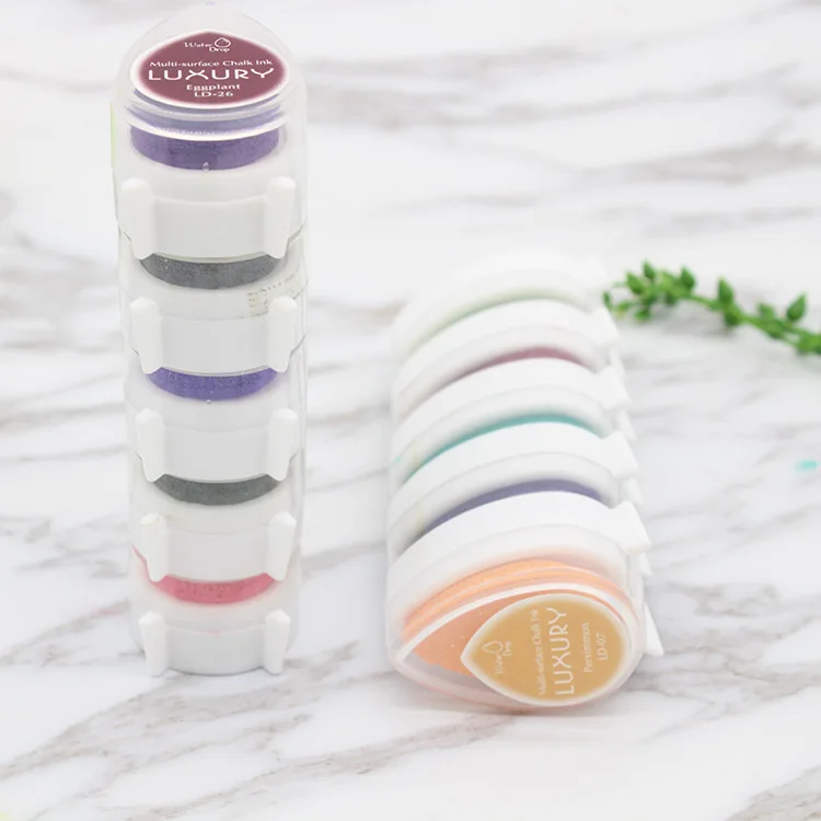 Набор чернильных подушечек сделай сам креативные в форме капли воды для