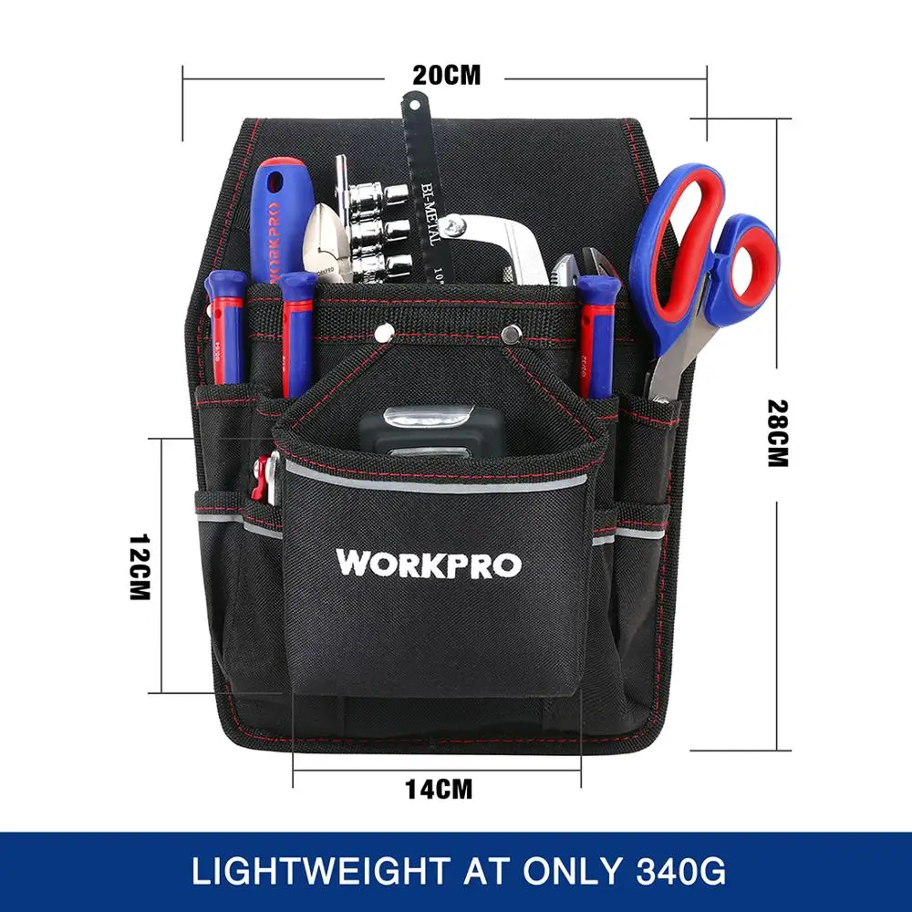 Сумка для инструментов WORKPRO электрика поясной кошелек универсальный держатель с