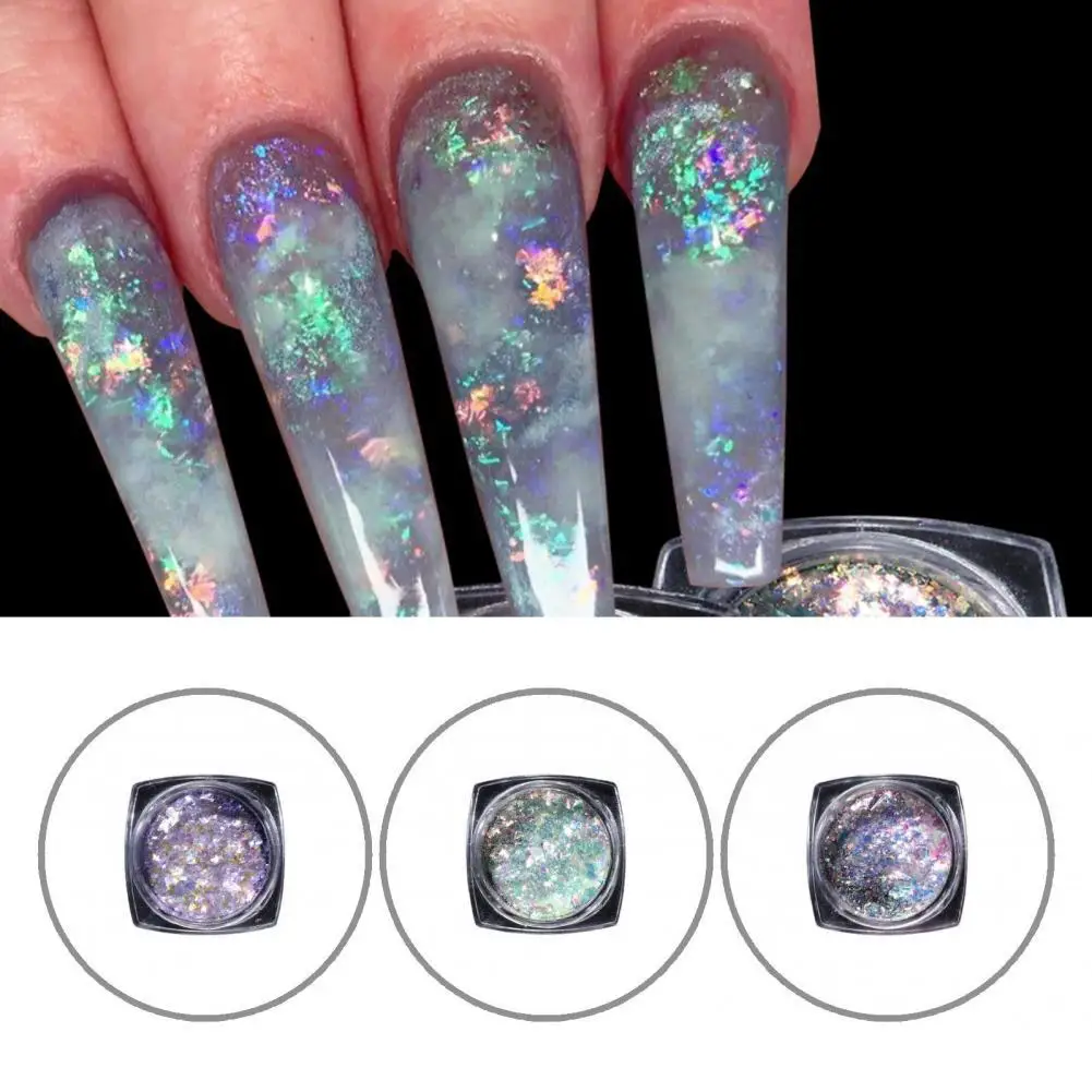 

Nail Sequins Harmless Beautiful Exquisite Cellophane Nail Art Decals Gravel