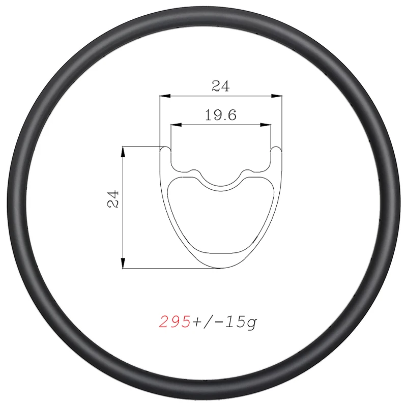 

29er MTB XC 24mm Wide Disc Carbon Rims TUBELESS Clincher Hookless 24mm Deep 24H 28H 32H 36H UD 3K 12K 29inch Mountain Bike Wheel