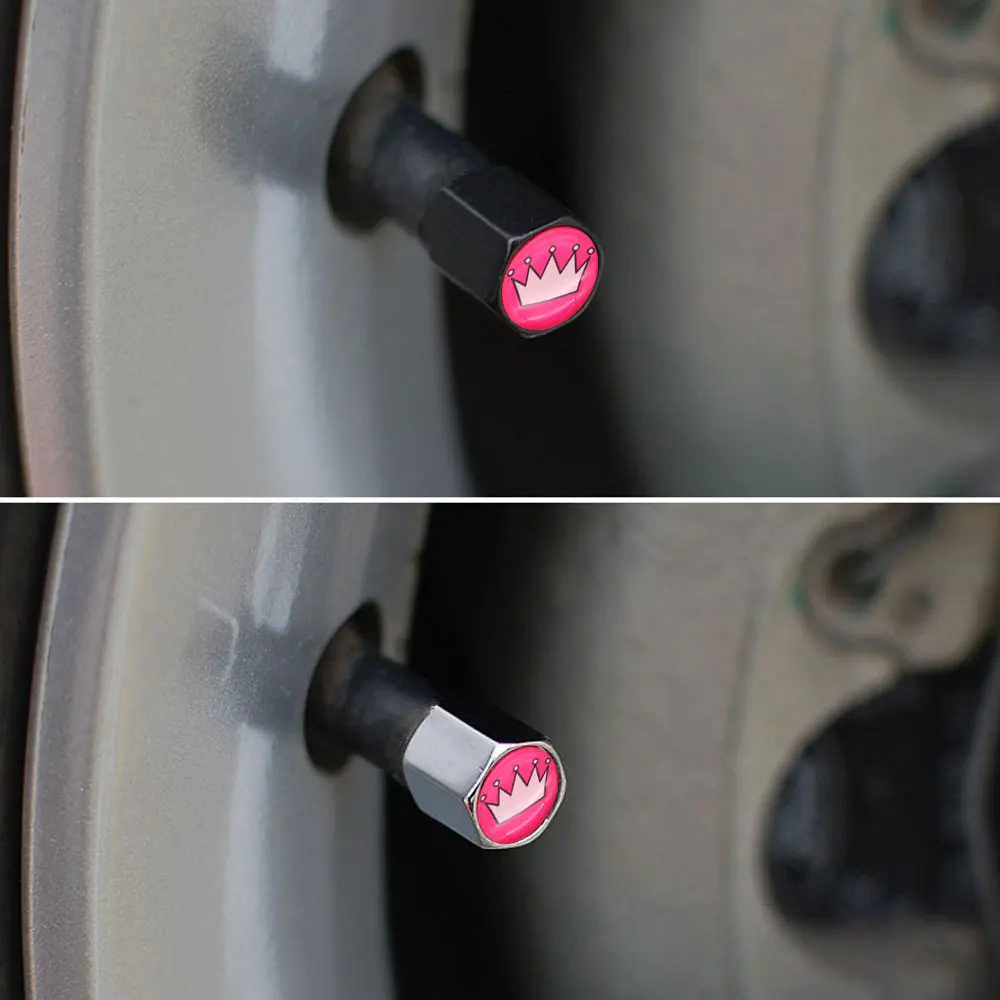 DSYCAR 4 шт. цинковый сплав Противокражные колпачки для автомобильных колес