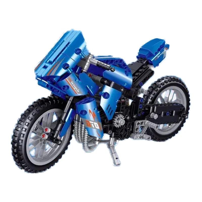 

ZHEGAO Creator Series Speed Motorcycle Building Blocks Off Road Moto Vehicle Model City Motorbike Toys For Boy Birthday Gift