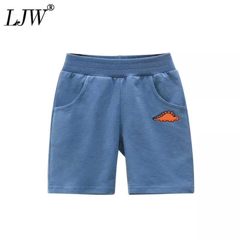 

2021 летняя детская одежда, повседневные брюки для мальчиков с изображением динозавра, Пятиточечные брюки для мальчиков, От 1 до 9 лет