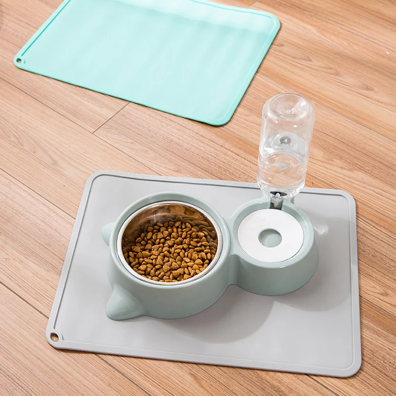 Силиконовый коврик для кормления собак и кошек нескользящий домашних животных