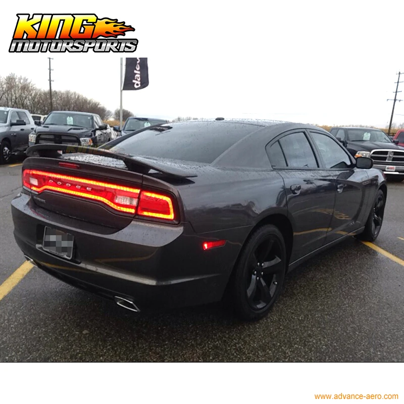 Подходит для 2011-2014 12 13 Dodge charger матовый черный спойлер заднего багажника крыла ABS |