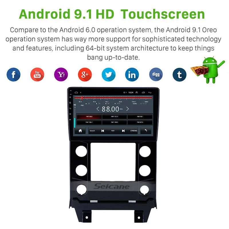 

Seicane Car Multimedia car GPS Radio 10.1 inch Android 10.0 for 2015 JDMC T5 Bluetooth WIFI HD Touchscreen support Carplay