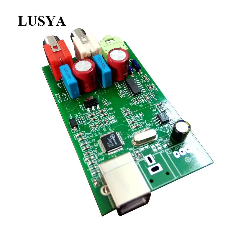 Декодер Lusya HIFI ES9023 USB OTG DAC внешняя Плата декодера 24 бита 192k звуковая карта