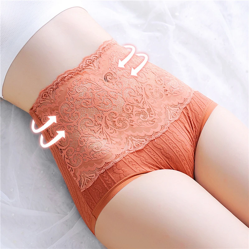 

Women Cotton Blend Underwear High Waist Seamless Breathable Briefs For Girls Ladies Sexy High Quality Solid Color Lingerie