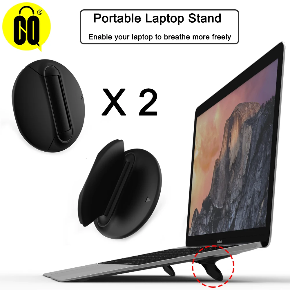 

Universal Laptop Holder Black Folding Portable Laptop Stand,Support 7-17 inch Notebook,for MacBook Air Pro Notebook Cooler Stand