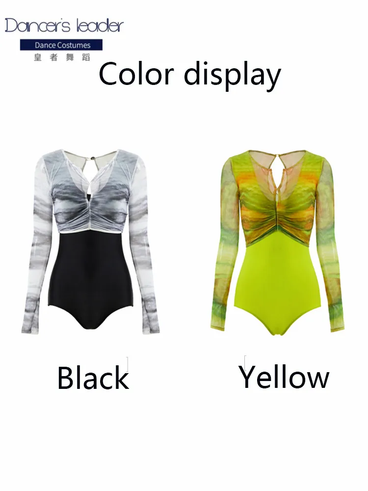 

Ballet Leotard Practice Clothes Yellow-green Color Dance Skirt Female Gymnastics Tights Adult Performance Dancewear