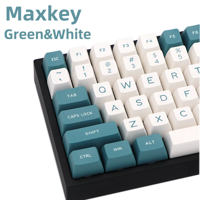 Набор ключей MAXKEY GREEN & WHITE 134 клавиши SA профиль для проводной USB механической