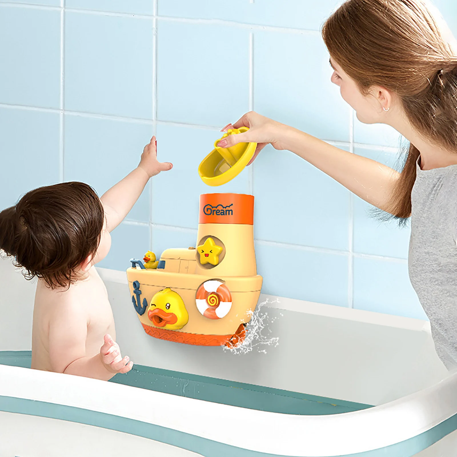 

Милые игрушки для купания с животными, мягкие пластиковые игрушки для купания, игрушки для купания с пищалкой и звуком для малышей, подарки ...