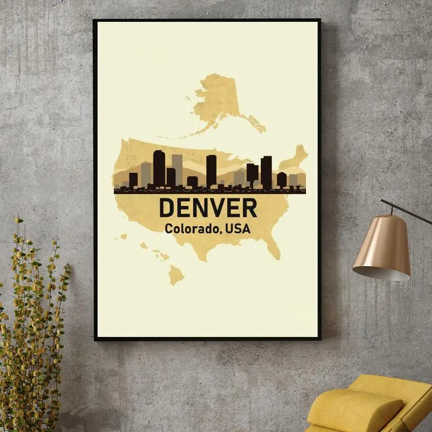 

Denver USA Art Canvas Poster Home Decoration Painting No Frame