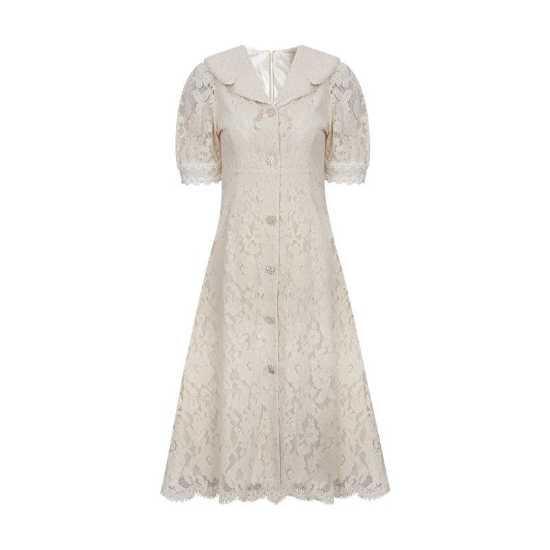 

Dress female 2021 spring and summer new dream Alice French lace skirt