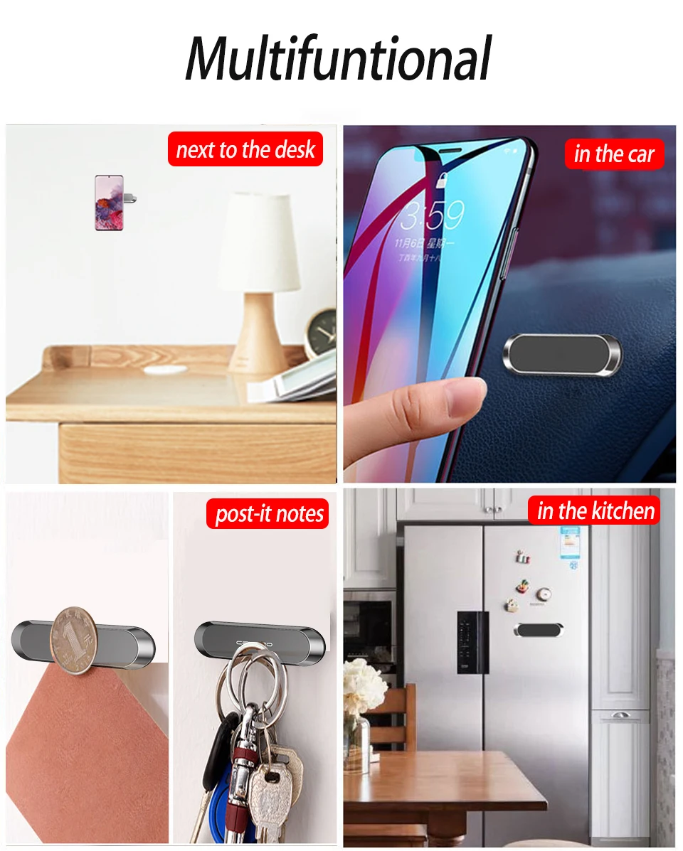 Магнитный автомобильный держатель для телефона мобильного Мини поперечного