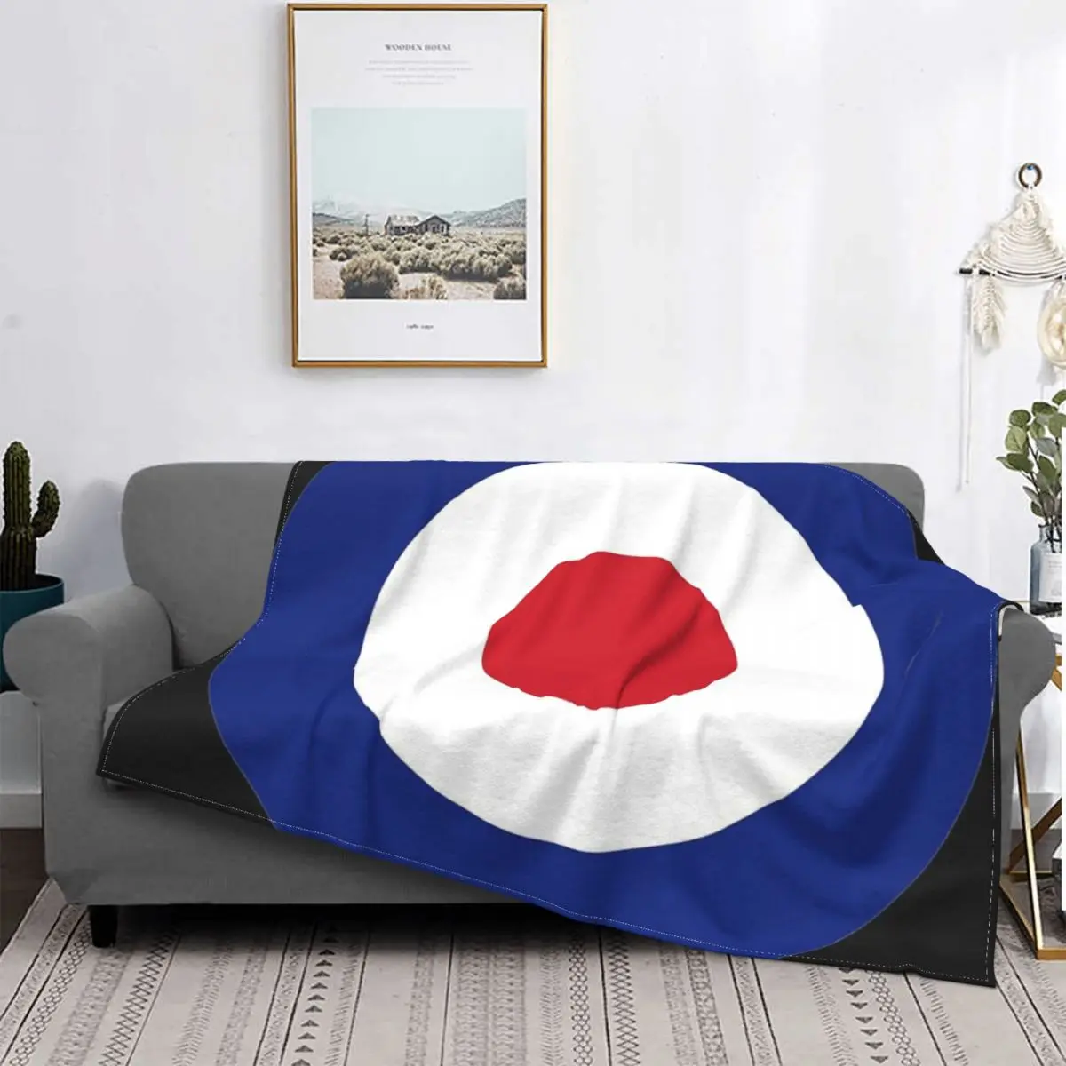 

RAF ROUNDEL-colcha a cuadros para cama, manta de playa, manta térmica, colcha, 220x240