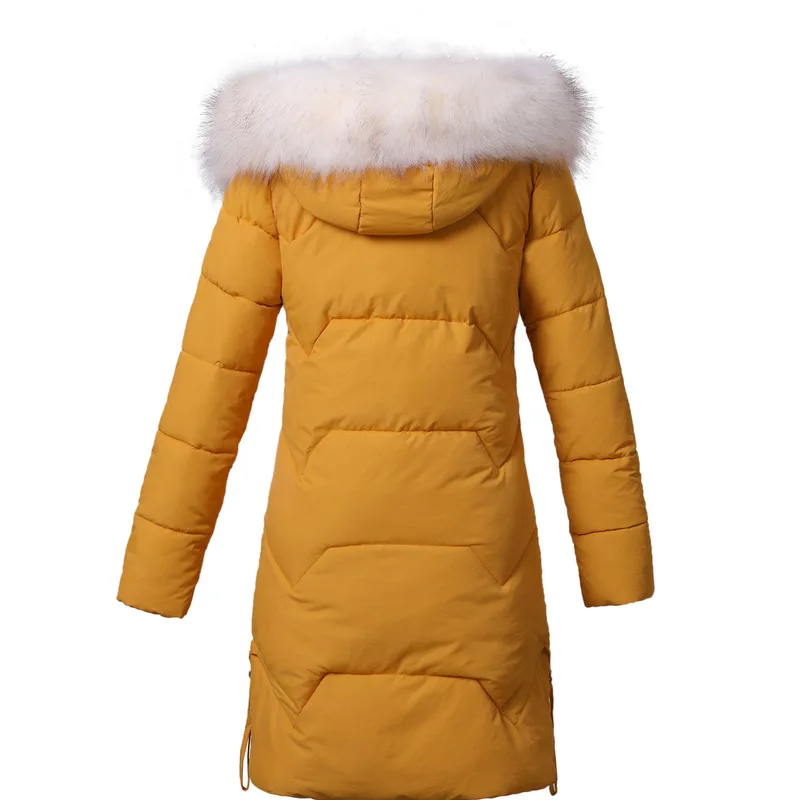

women's medium and long fashion self-cultivation jacket down jacket down parka