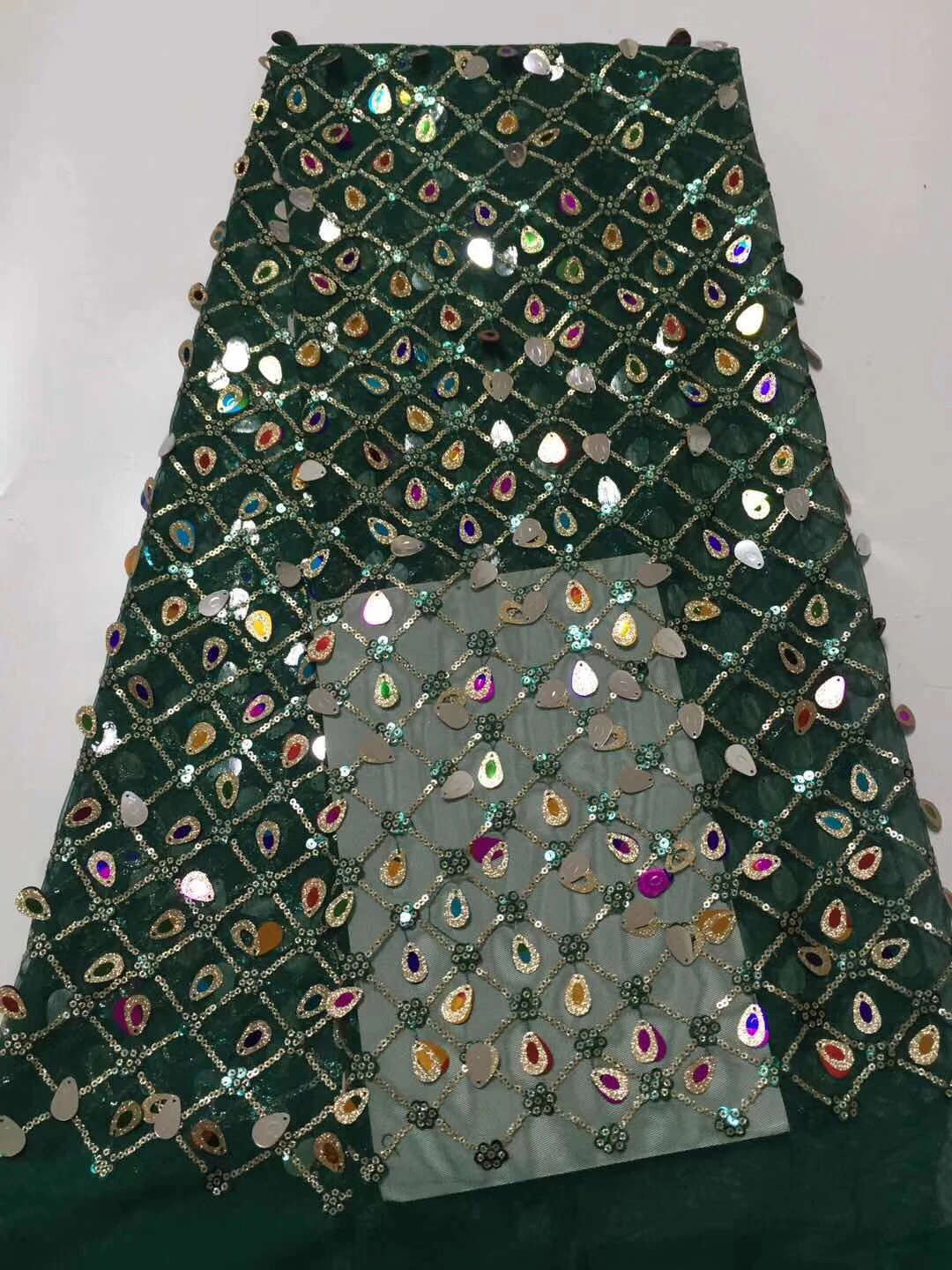 Высокое качество кружевная ткань в африканском стиле золотого цвета красивая