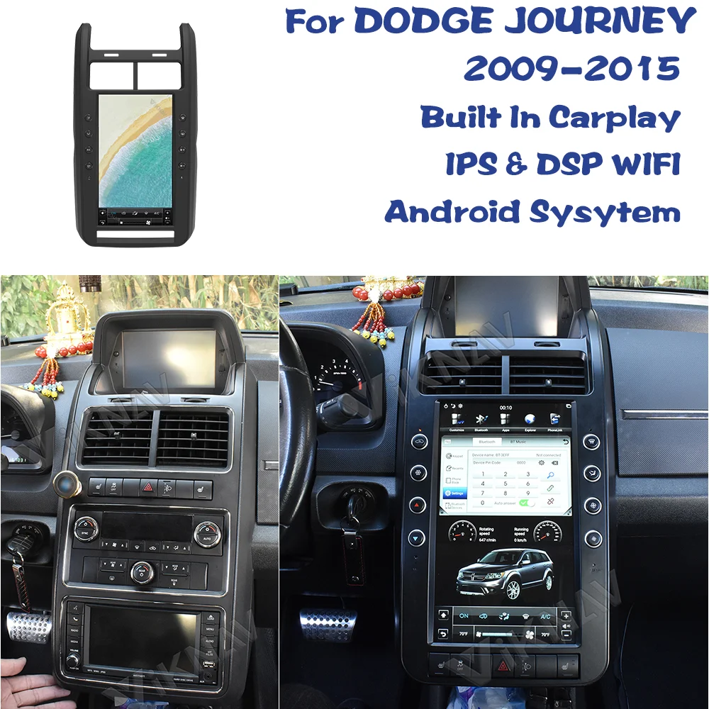 

Автомобильный радиоприемник PX6, сенсорный экран 13,6 дюйма для DODGE JOURNEY 2009-2015, система Android, стерео, автомобильный GPS-навигатор, мультимедийный п...