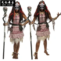 witch cosplay costumes primitive indian tribal leader clothing carnival easter halloween costumes for men women adult fancy