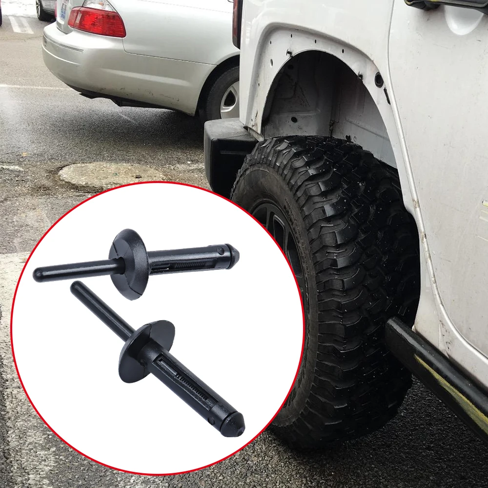 100 шт. пластиковые заклепки для Jeep Wrangler 07 15 Chrysler 300 99 10 Dodge Avenger 08 14 нейлоновая