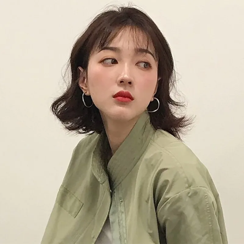 Женские ассиметричные матовые витые металлические серьги очаровательные