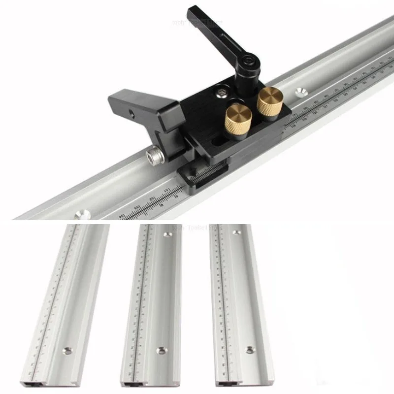 

1x 400/500/600mm Aluminum Alloy T Track Workshop T-slot Miter Track Tools Scale