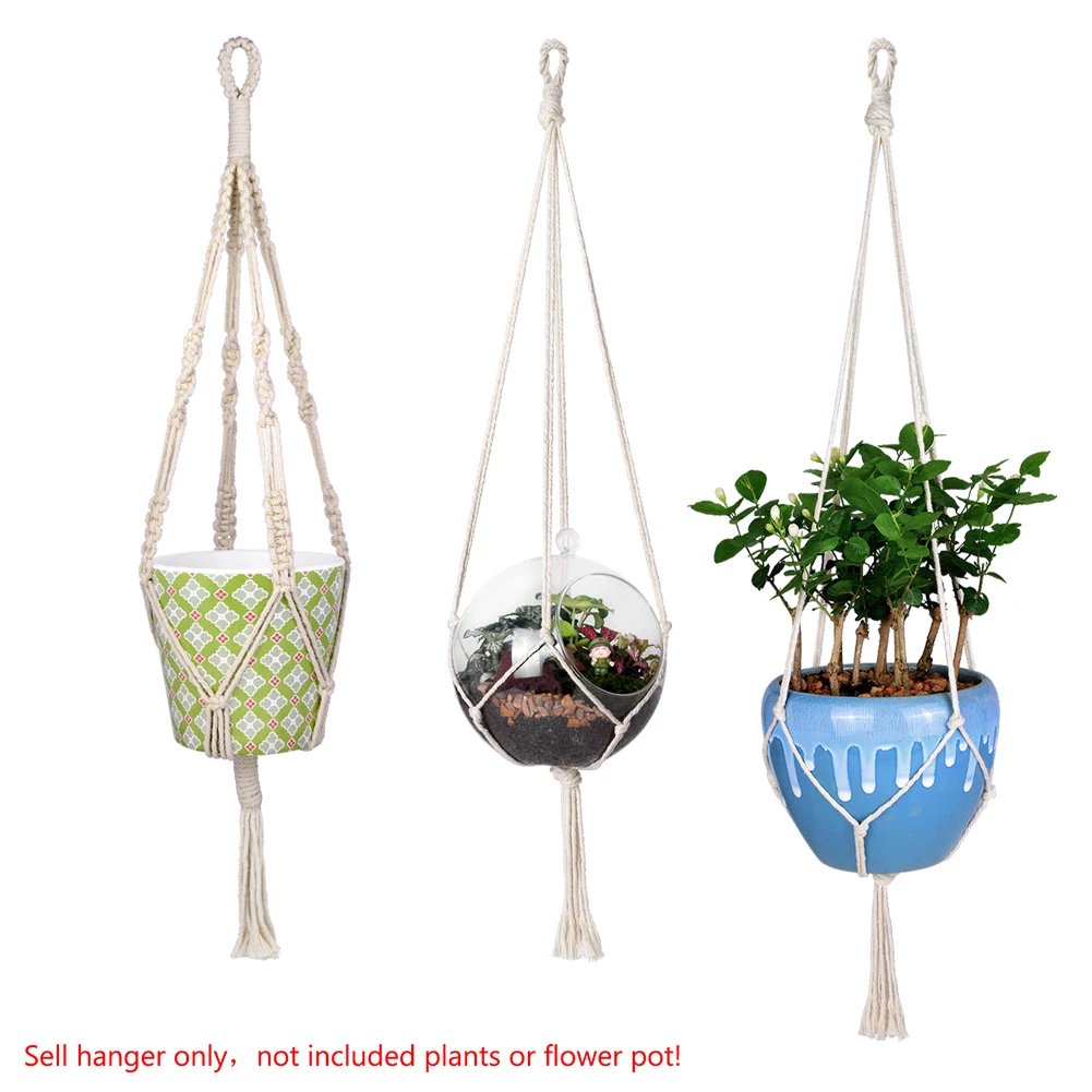 Вешалка для растений из 100% хлопка крючок держатель кастрюль вешалка ручной