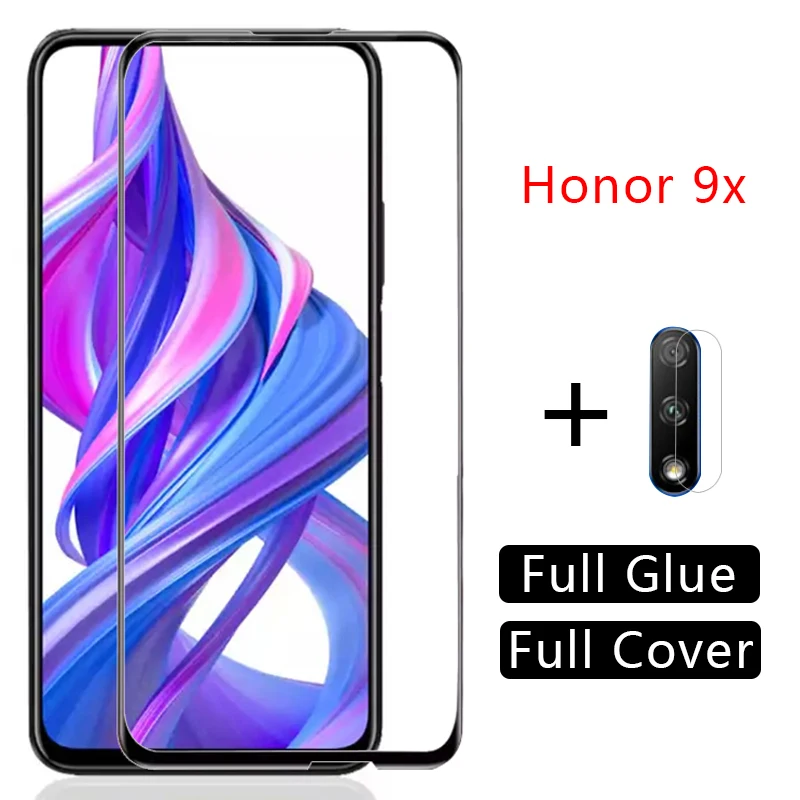 Чехол на honor 9x премиум чехол закаленное стекло протектор экрана coque для huawei honor9x pro