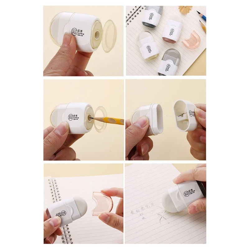 

Студенческий ластик точилка для карандашей 2 в 1 комбинация случайных цветов для детей студентов мальчиков девочек