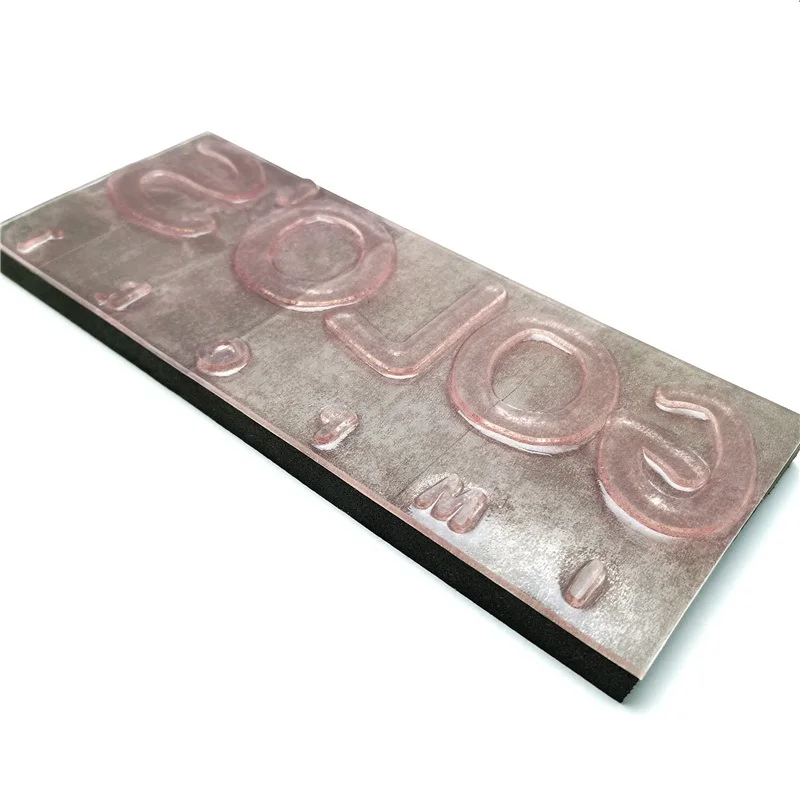 Пользовательский дизайн супертонкая резиновая чернильная штамповка