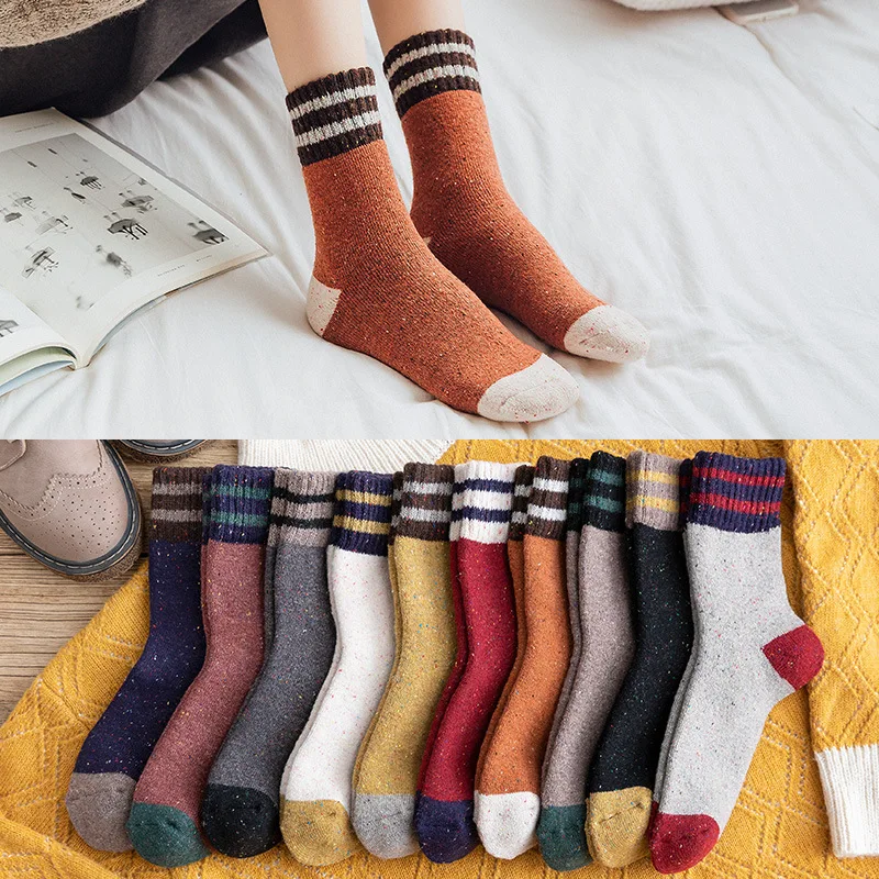 5 пар/уп. носки для женщин японский Стиль девушка носки осень-зима плюс толстые теплые женские носки; Оптовая продажа; Носки для зимы от AliExpress WW