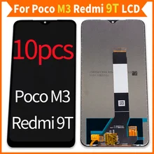 10Pco/Lot For Xiaomi POCO M3 Redmi 9 4G LCD Touch Screen Digitizer Original With Frame Phone Accessories Mobile Phone Parts
